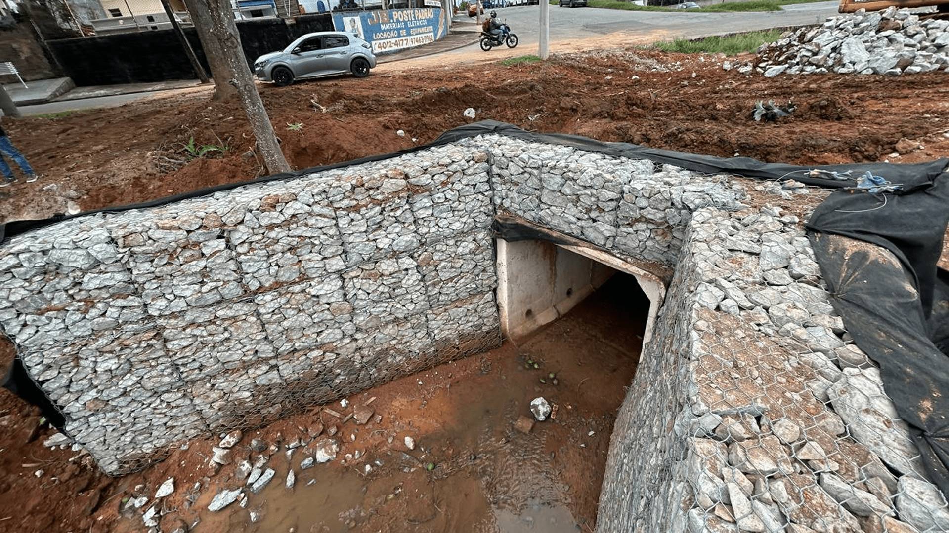 Contenções com Muros de Gabião